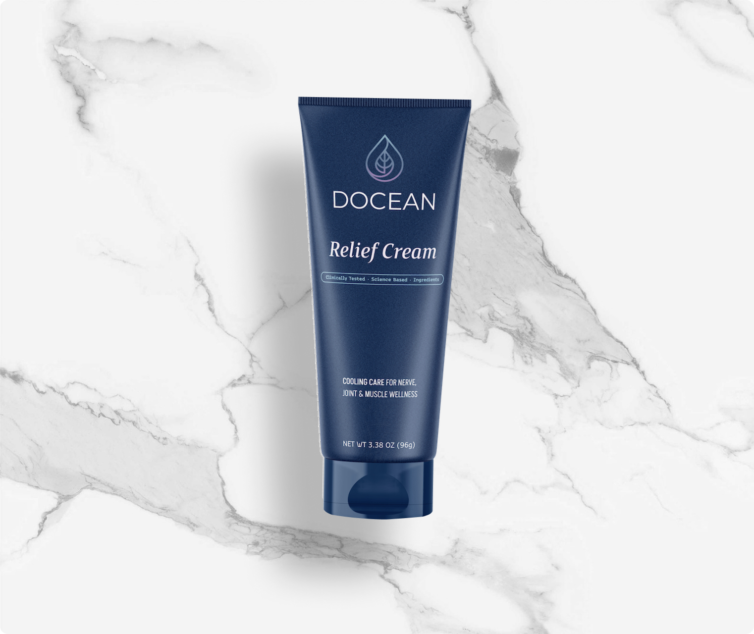 Docean relief cream bottle